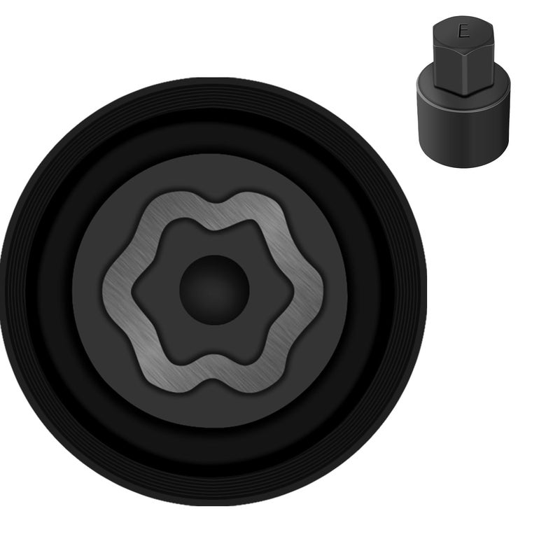 JEUCLEL مفتاح قفل العجلة E-Wheel متوافق مع موديلات تويوتا، لكزس، تاكوما، محول قابس قفل العجلة، أداة إزالة مسمار مضاد للسرقة، أداة إصلاح يدوي لإزالة القابس - Image 1